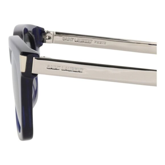 Saint Laurent Unisex Square/Rectangle Blue Silver Silver Fashion Designer - Picture 4 of 4